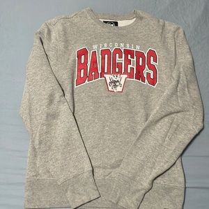 Wisconsin Badger crewneck NWOT